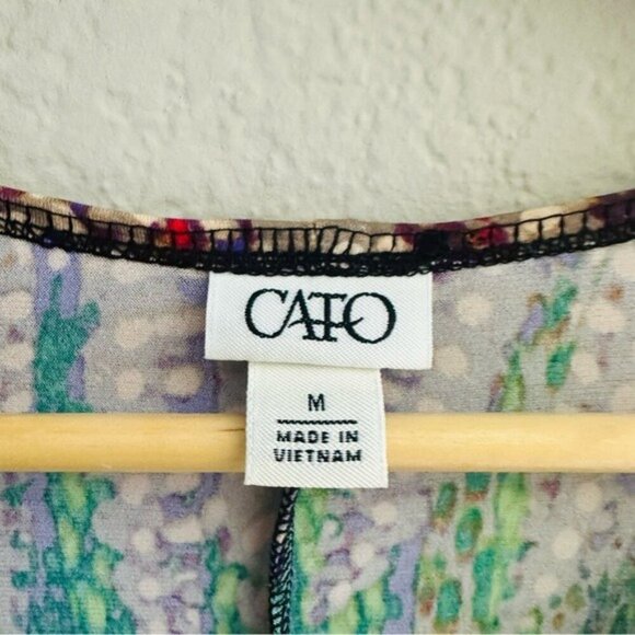 Cato Multicolor Midi Dress Size M Elegant Workwear Wedding Guest Style - Picture 5 of 8